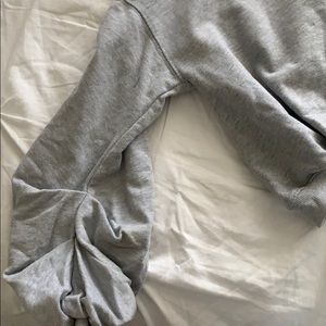 Sorry for the wrinkled mess lol grey cropped tee